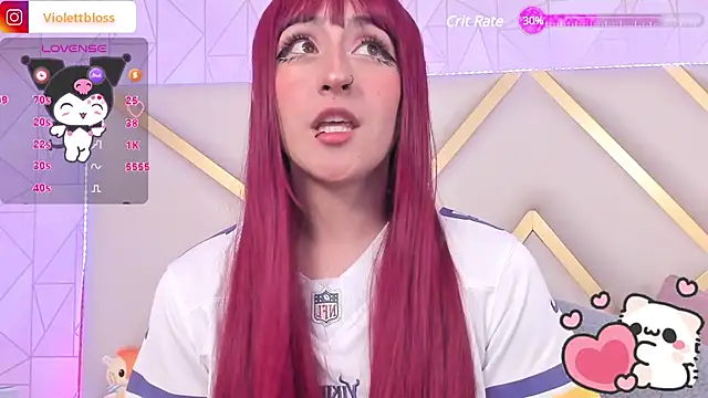 Snapshot of Violettbloss chatting on 01.14.25 Violettbloss online show from 01.14.25