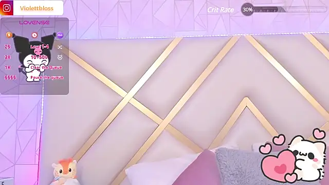 Snapshot of Violettbloss chatting on 01.14.25 Violettbloss online show from 01.14.25