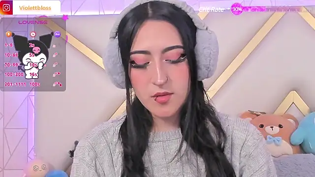 Snapshot of Violettbloss chatting on 01.27.25 Violettbloss online show from 01.27.25