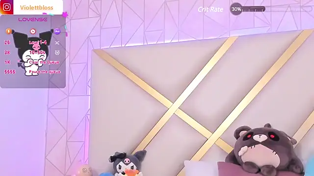 Snapshot of Violettbloss chatting on 02.13.25 Violettbloss online show from 02.13.25