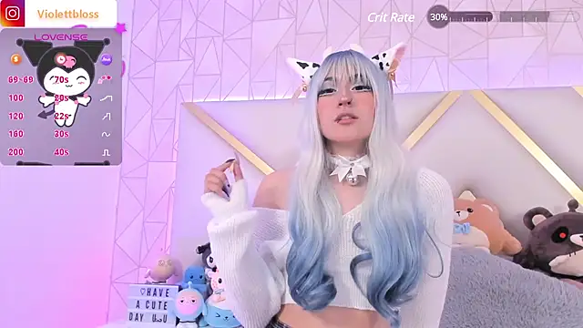 Snapshot of Violettbloss chatting on 02.27.25 Violettbloss online show from 02.27.25