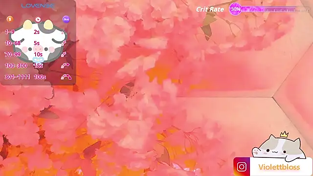 Snapshot of Violettbloss chatting on 09.10.25 Violettbloss online show from 09.10.25