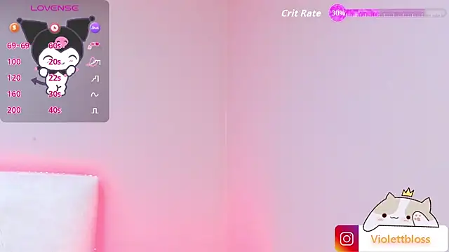 Snapshot of Violettbloss chatting on 09.11.25 Violettbloss online show from 09.11.25