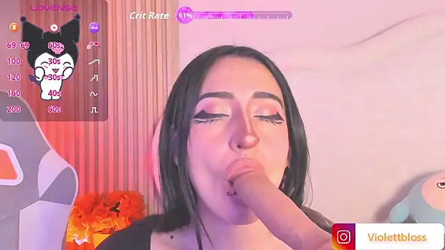 Snapshot of Violettbloss chatting on 09.12.25 Violettbloss online show from 09.12.25