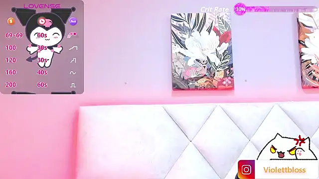 Snapshot of Violettbloss chatting on 09.23.25 Violettbloss online show from 09.23.25