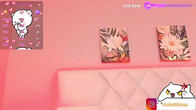 Snapshot of Violettbloss chatting on 09.24.25 Violettbloss online show from 09.24.25