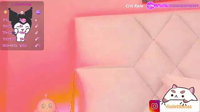 Snapshot of Violettbloss chatting on 10.09.25 Violettbloss online show from 10.09.25