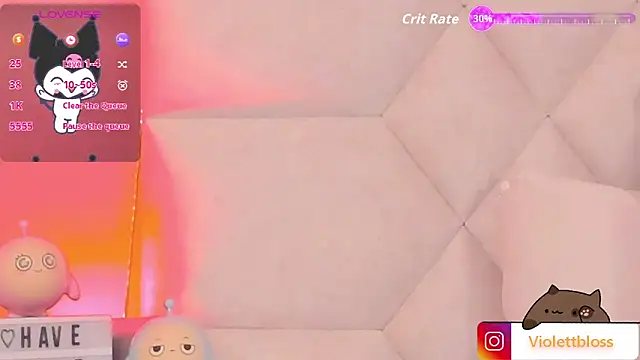 Snapshot of Violettbloss chatting on 10.16.25 Violettbloss online show from 10.16.25