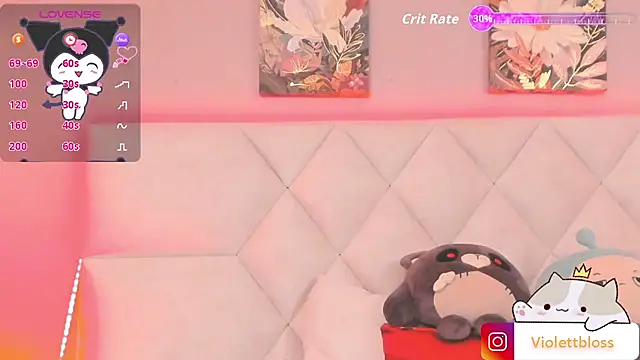 Snapshot of Violettbloss chatting on 10.21.25 Violettbloss online show from 10.21.25