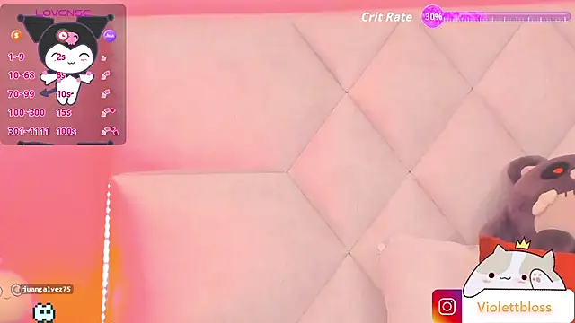 Snapshot of Violettbloss chatting on 10.22.25 Violettbloss online show from 10.22.25