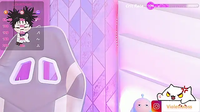 Snapshot of Violettbloss chatting on 02.22.26 Violettbloss online show from 02.22.26