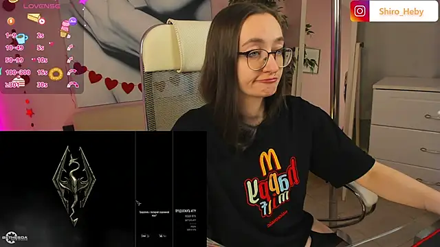 Snapshot of ShiroHeby chatting on 02.23.25 ShiroHeby online show from 02.23.25