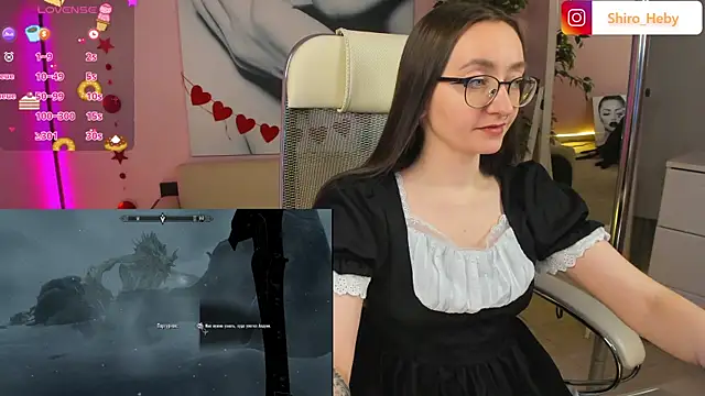 Snapshot of ShiroHeby chatting on 03.09.25 ShiroHeby online show from 03.09.25