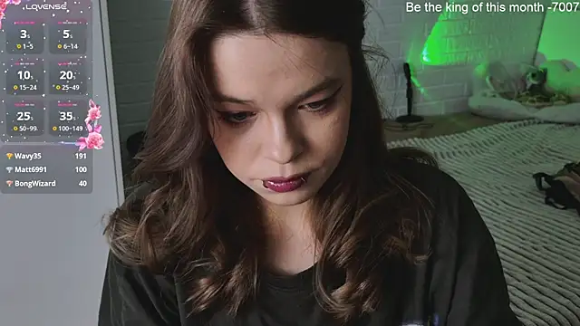 Snapshot of ValBae chatting on 03.22.25 ValBae online show from 03.22.25