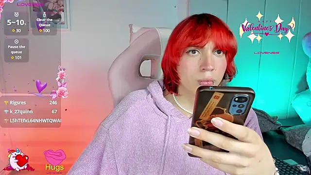 Snapshot of -kisa_ chatting on 02.07.25 -kisa online show from 02.07.25