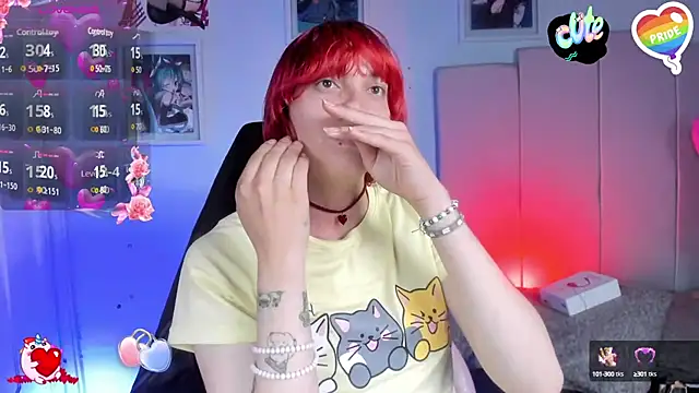 Snapshot of -kisa_ chatting on 02.19.25 -kisa online show from 02.19.25