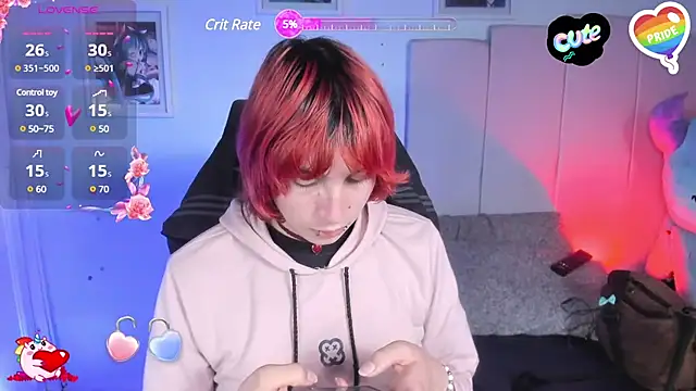 Snapshot of -kisa_ chatting on 02.21.25 -kisa online show from 02.21.25