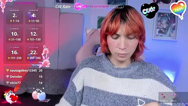 Snapshot of -kisa_ chatting on 03.18.25 -kisa online show from 03.18.25