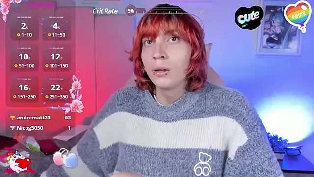 Snapshot of -kisa_ chatting on 03.21.25 -kisa online show from 03.21.25