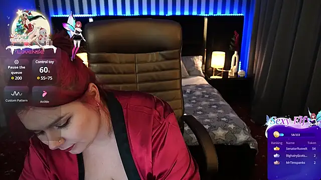 Snapshot of BettyDark chatting on 02.20.25 BettyDark online show from 02.20.25