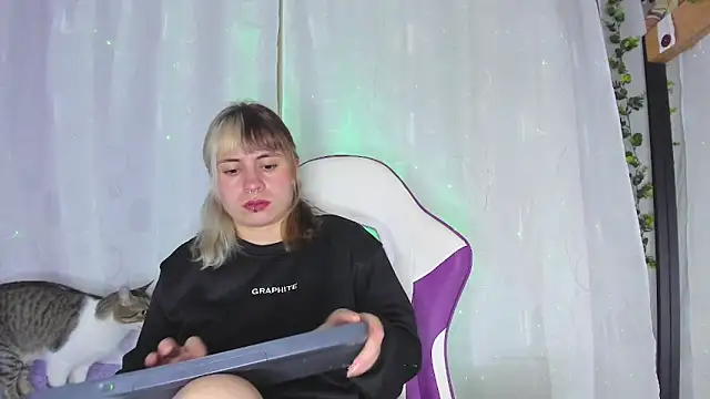 Snapshot of GilaKat chatting on 01.23.25 GilaKat online show from 01.23.25