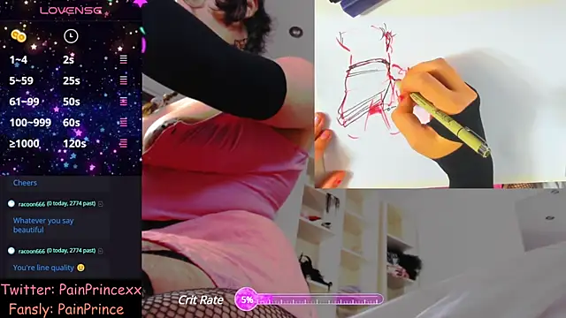 pain princee online show from 12.04.24