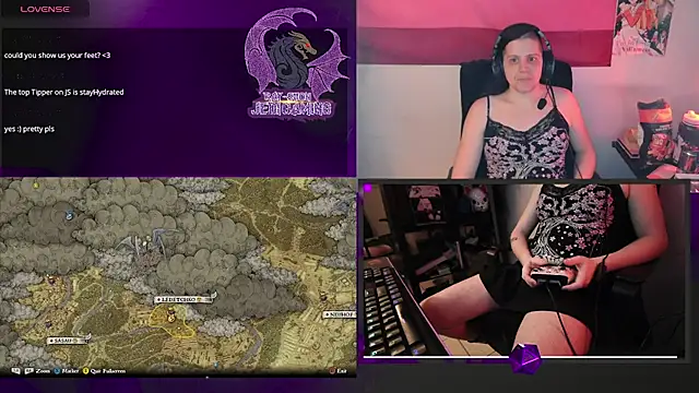 Snapshot of Rae-Suon chatting on 02.21.25 Rae-Suon online show from 02.21.25