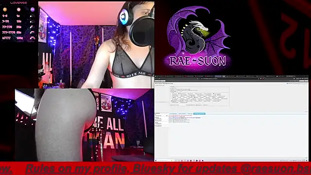 Snapshot of Rae-Suon chatting on 10.11.25 Rae-Suon online show from 10.11.25