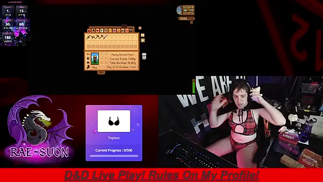 Snapshot of Rae-Suon chatting on 11.09.25 Rae-Suon online show from 11.09.25