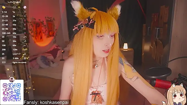 Snapshot of koshkasenpai chatting on 10.08.25 koshkasenpai online show from 10.08.25