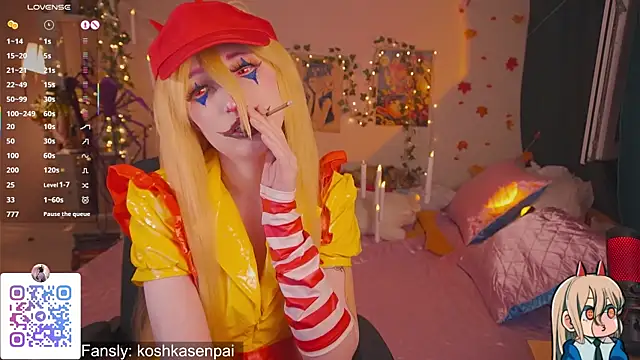 Snapshot of koshkasenpai chatting on 10.25.25 koshkasenpai online show from 10.25.25