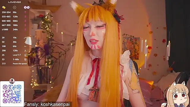 Snapshot of koshkasenpai chatting on 10.26.25 koshkasenpai online show from 10.26.25