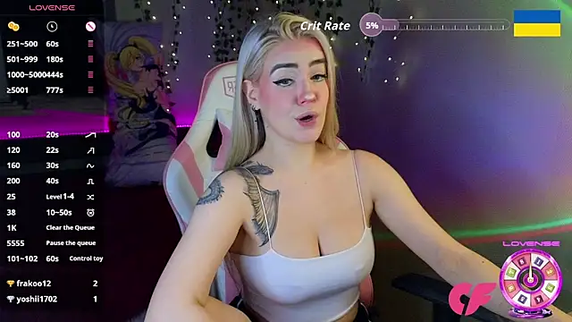 Snapshot of RedVelveten chatting on 10.05.25 RedVelveten online show from 10.05.25