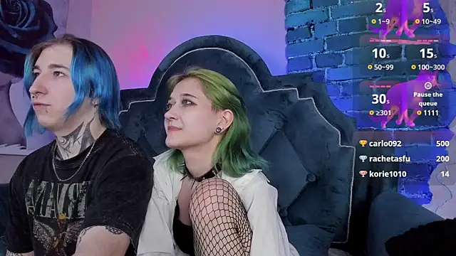 Snapshot of Milten-Trish chatting on 02.01.25 Milten-Trish online show from 02.01.25