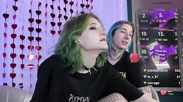 Snapshot of Milten-Trish chatting on 02.18.25 Milten-Trish online show from 02.18.25