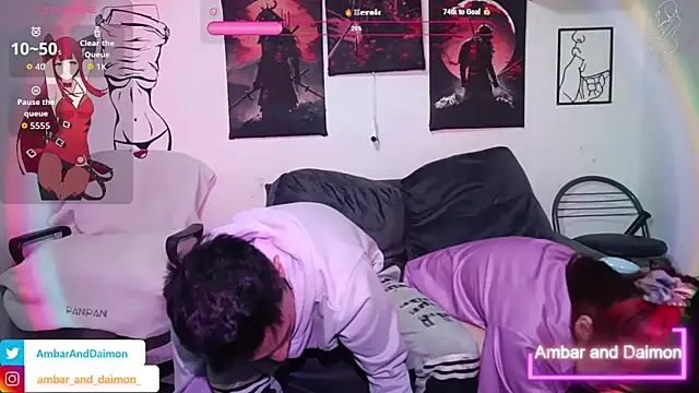 Snapshot of Ambar_and_daimon_ chatting on 10.01.25 Ambar and daimon online show from 10.01.25