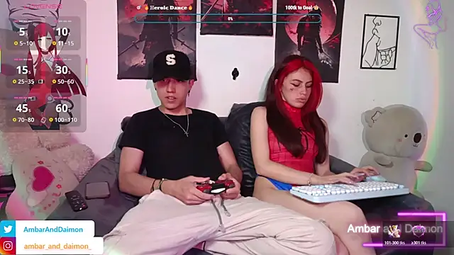 Snapshot of Ambar_and_daimon_ chatting on 10.31.25 Ambar and daimon online show from 10.31.25