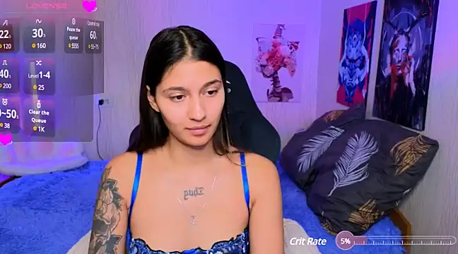 Snapshot of AokiiiKan chatting on 02.10.25 AokiiiKan online show from 02.10.25