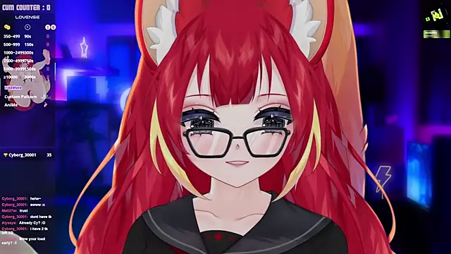 Snapshot of LewdKira_VT chatting on 05.18.26 LewdKira VT online show from 05.18.26