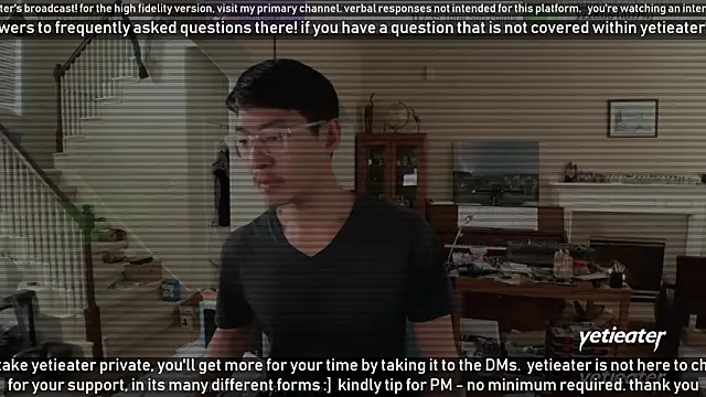 Snapshot of yetieater chatting on 01.28.25 yetieater online show from 01.28.25