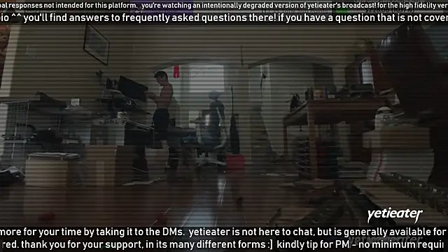 Snapshot of yetieater chatting on 01.30.25 yetieater online show from 01.30.25