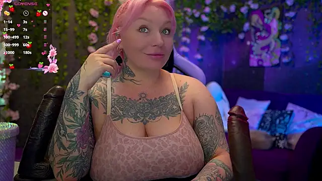 Snapshot of BlackedBarbie chatting on 10.19.25 BlackedBarbie online show from 10.19.25