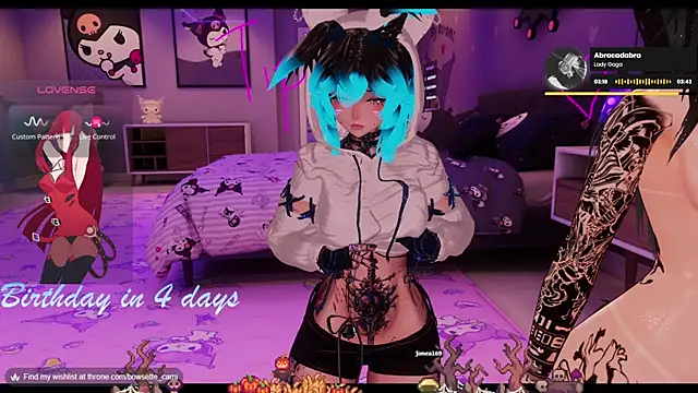 Snapshot of Bowsette_Cami chatting on 10.21.25 Bowsette Cami online show from 10.21.25