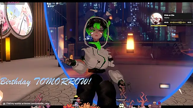 Snapshot of Bowsette_Cami chatting on 10.24.25 Bowsette Cami online show from 10.24.25