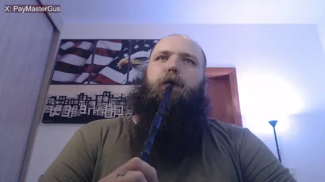 Snapshot of PayMasterGus chatting on 10.13.25 PayMasterGus online show from 10.13.25