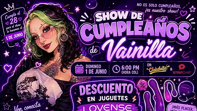 vainilla doll online show from 06.21.26