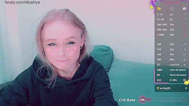 AliceNya cute online show from 11.23.25