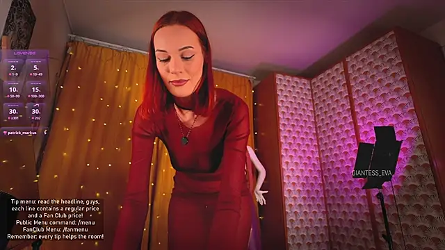 Giantess Eva online show from 03.21.26