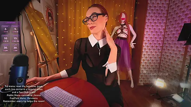 Giantess Eva online show from 03.27.26