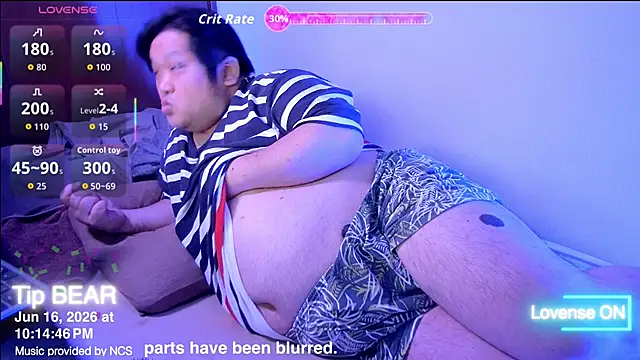 ChubbyBEAR039 online show from 06.16.26